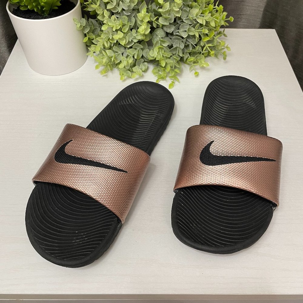 Nike Rose Gold Slides